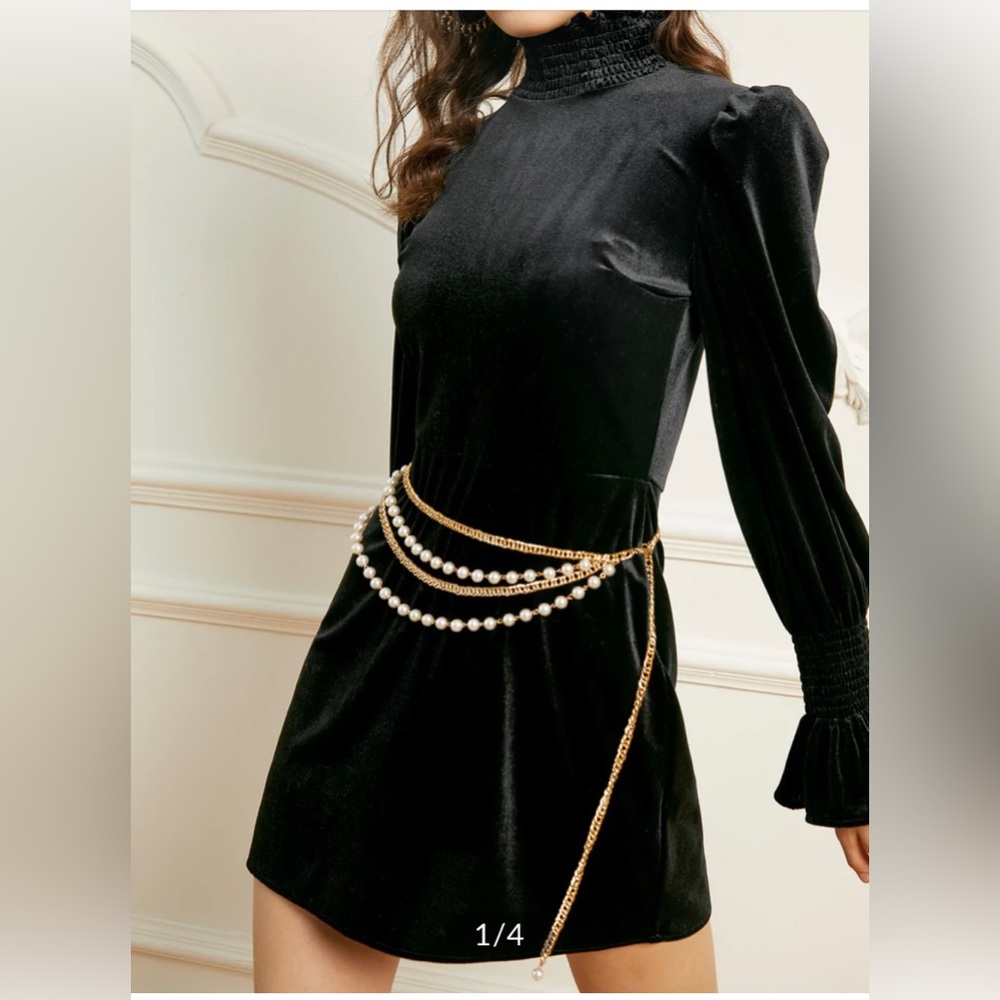 Black Velvet Dress